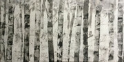 Forest Bathing, Ink on Rice Paper