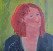 'Red Hair' Acrylic on Canvas  12" x 12"