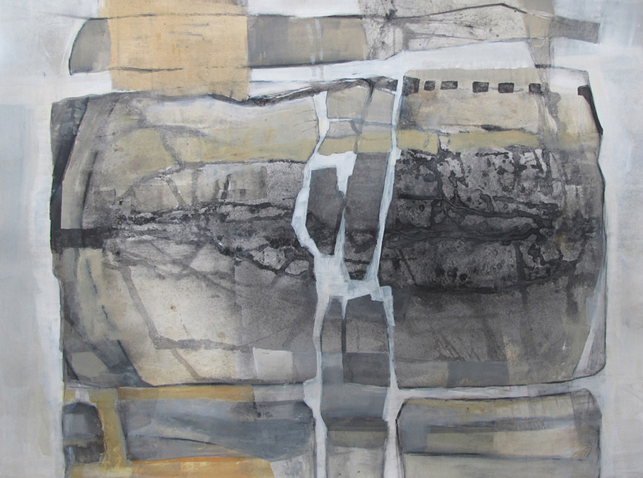 'Tsunagari 1', Acrylic and Charcoal on watercolour paper, 30"x22"
